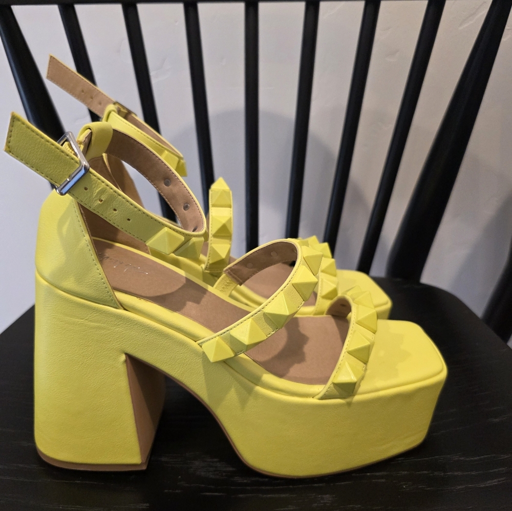 Yellow Platform Sandals